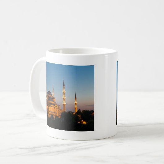 Blaue Moschee an der twilight Tasse (Vorderseite Links)