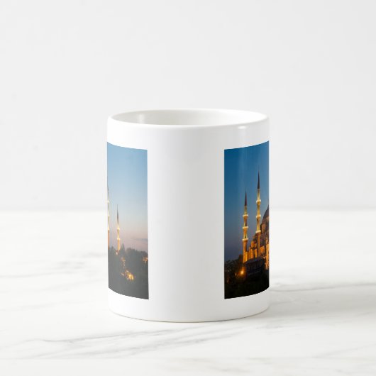 Blaue Moschee an der twilight Tasse (Mittel)