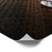 Blaue Moschee-Decke in Istanbul Poster (Ecke)