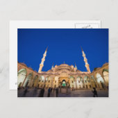 Blaue Moschee in der Nacht Postkarte (Vorne/Hinten)