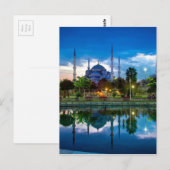 Blaue Moschee in Istanbul Postkarte (Vorne/Hinten)