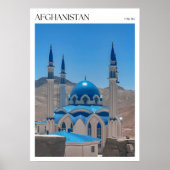 Blaue Moschee in Paktia Poster (Vorne)