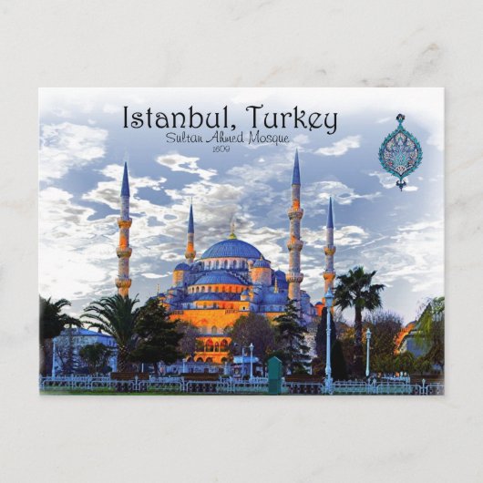 Blaue Moschee - Istanbul Postkarte (Vorderseite)