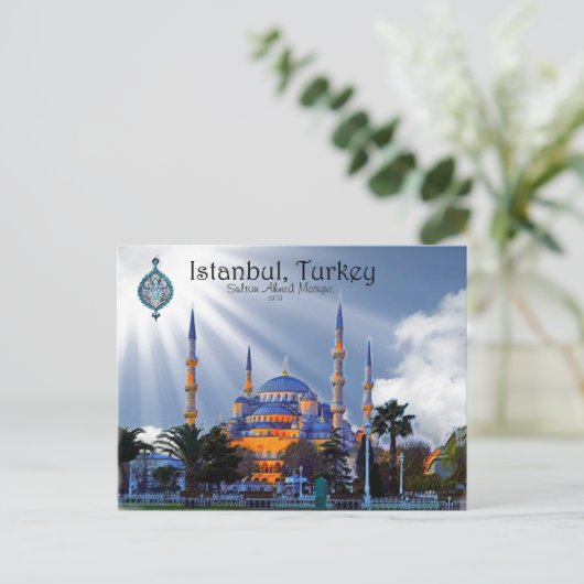 Blaue Moschee - Istanbul Postkarte (Stehend Vorderseite)