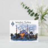 Blaue Moschee - Istanbul, Türkei Postkarte (Stehend Vorderseite)
