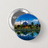 Blaue Moschee Istanbuls in der Türkei Button (Vorne & Hinten)
