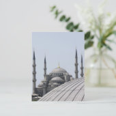 Blaue Moschee mit der Kuppelkurve Postkarte (Stehend Vorderseite)