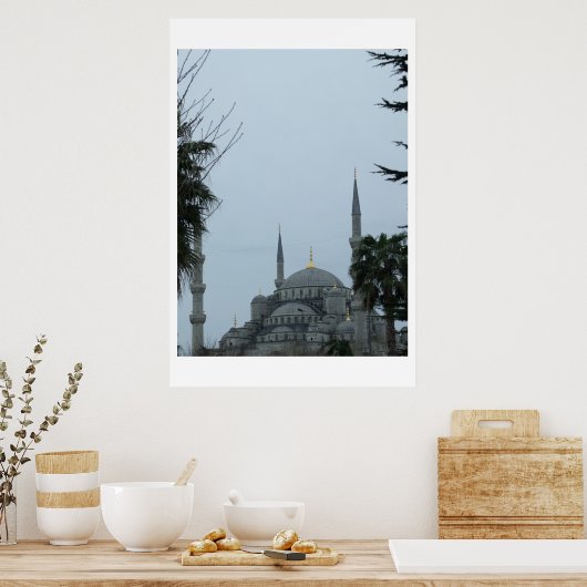 Blaue Moschee Poster (Küche)