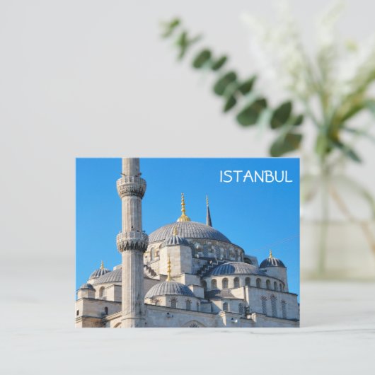 Blaue Moschee Postkarte (Stehend Vorderseite)