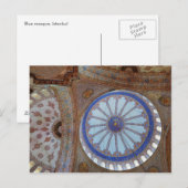 Blaue Moschee Postkarte (Vorne/Hinten)