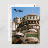 Blaue Moschee Postkarte (Vorne/Hinten)