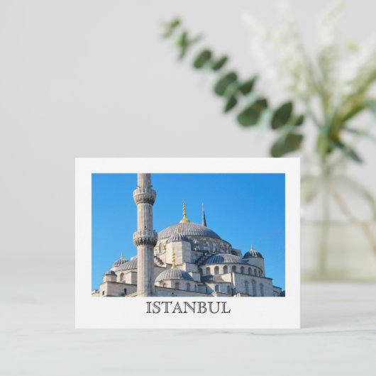 Blaue Moschee Postkarte (Stehend Vorderseite)