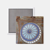 Blaue Moschee Square Magnet (Vorderseite/Rückseite)
