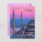 Blaue Moschee Sultanahmet Türkei Postkarte (Vorne/Hinten)
