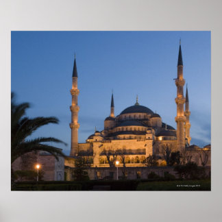 Blaue Moschee, Sultanhamet-Gebiet, Istanbul, Türke Poster