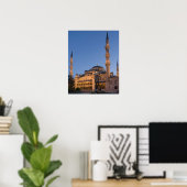 Blaue Moschee, Sultanhamet-Gebiet, Istanbul, Türke Poster (Heimbüro)