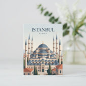 Blaue Moschee Türkei Postkarte (Stehend Vorderseite)