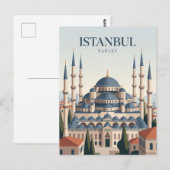 Blaue Moschee Türkei Postkarte (Vorne/Hinten)