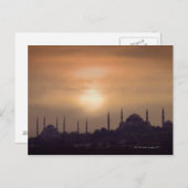 Blaue Moschee und Hagia Sophia die Türkei, Postkarte (Vorne/Hinten)