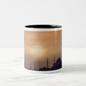 Blaue Moschee und Hagia Sophia die Türkei, Zweifarbige Tasse (Mittel)