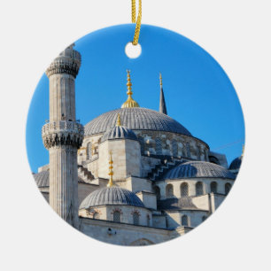 Blaue Moscheen-Verzierung Keramikornament