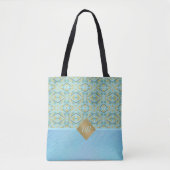 Blaue Motion Monogram Tasche (Vorderseite)