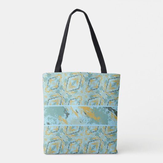 Blaue Motion Monogram Tasche (Rückseite)