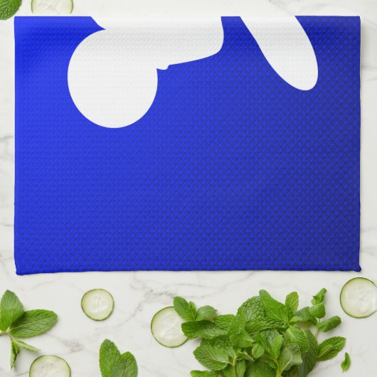 Blaue Motocross-Peitsche Geschirrtuch (Gefaltet)