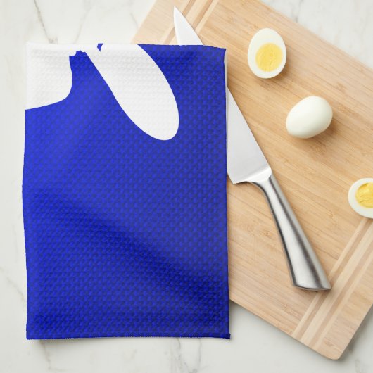 Blaue Motocross-Peitsche Geschirrtuch (Viertel Falte)