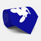Blaue Motocross-Peitsche Krawatte (Gerollt)
