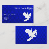 Blaue Motocross-Peitsche Visitenkarte (Vorne/Hinten)