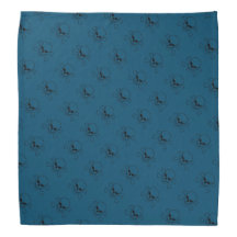 Blaue Motorrad-Schädel-Knochen-Radfahrer-Bandanna