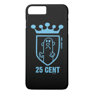 Blaue Mr. Mean-Krone und -Wappen iPhone 8 Plus/7 Plus Hülle
