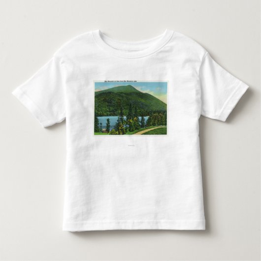 Blaue Mt See-Ansicht des Berges Kleinkind T-shirt (Vorderseite)