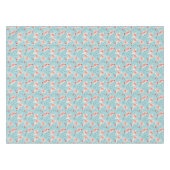 Blaue multi Tischdecke Flamingo-Sankt (Vorderseite (Horizontal))