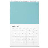 Blaue Multiplikation Tabelle 1-12 Cheat Sheet Kalender (Mär 2027)