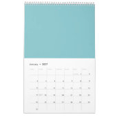 Blaue Multiplikation Tabelle 1-12 Cheat Sheet Kalender (Jan 2027)