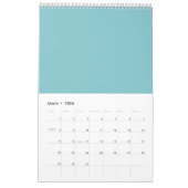 Blaue Multiplikation Tabelle 1-12 Cheat Sheet Kalender (Mär 2026)