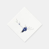 Blaue Murex-Muschel-Muschel einzigartig an der Küs Serviette (Ecke)