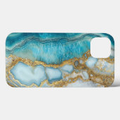 Blaue Murmel Case-Mate iPhone Hülle (Rückseite (Horizontal))