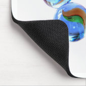 Blaue Murmeltiere Mousepad (Ecke)
