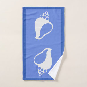 Blaue Muschel Handtuch