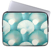 Blaue Muschel Laptopschutzhülle (Vorderseite)