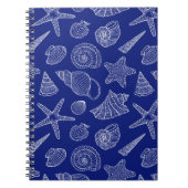 Blaue Muschel Notizblock (Vorderseite)