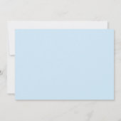 Blaue Muschel Save the Date Hochzeitskarte Einladung (Rückseite)