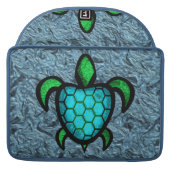 Blaue Muschel-Schildkröte MacBook Proklappen-Hülse Sleeve Für MacBook Pro (Rückseite offen)