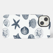 Blaue Muscheln iPhone Hülle (Rückseite (Horizontal))