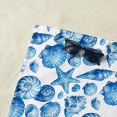 Blaue Muscheln. Maritim. Strandtuch (Beispiel)