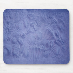 Blaue Muscheln Mousepad