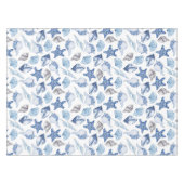 Blaue Muscheln Tischdecke (Vorderseite (Horizontal))